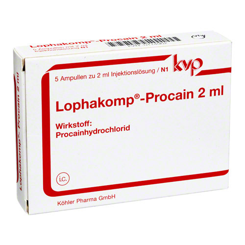 LOPHAKOMP Procain 2 ml Injektionsl&ouml;sung