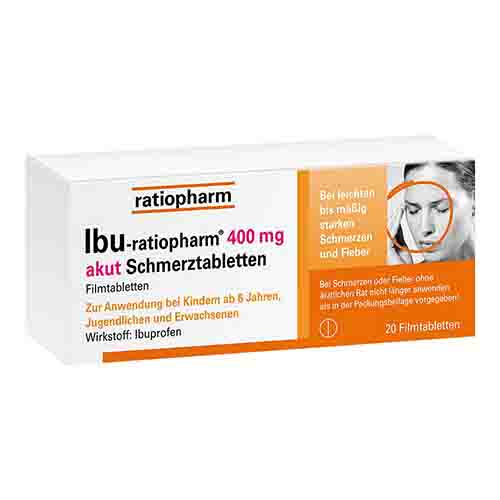 IBU-RATIOPHARM 400 mg akut Schmerztbl.Filmtabl.