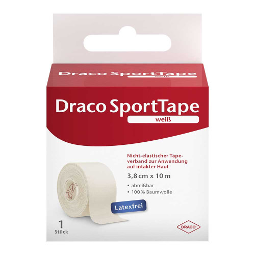 DRACO TAPEVERBAND 3,8 cmx10 m wei&szlig;