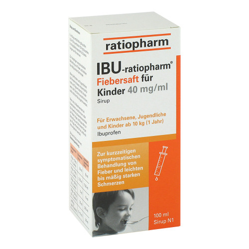 IBU-RATIOPHARM Fiebersaft f&uuml;r Kinder 40 mg/ml