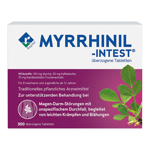 MYRRHINIL INTEST &uuml;berzogene Tabletten