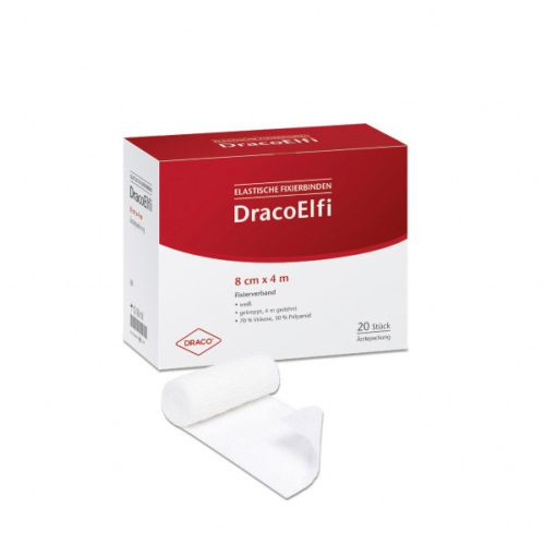 DRACOELFI elast.Fixierbinde 4 cmx4 m gekreppt
