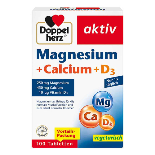 DOPPELHERZ Magnesium+Calcium+D3 Tabletten