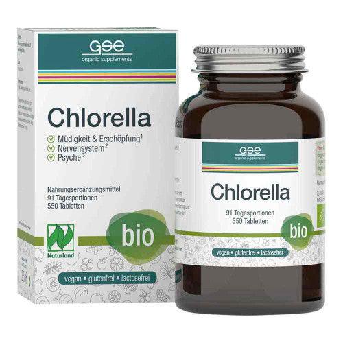 GSE Chlorella 500 mg Bio Naturland Tabletten