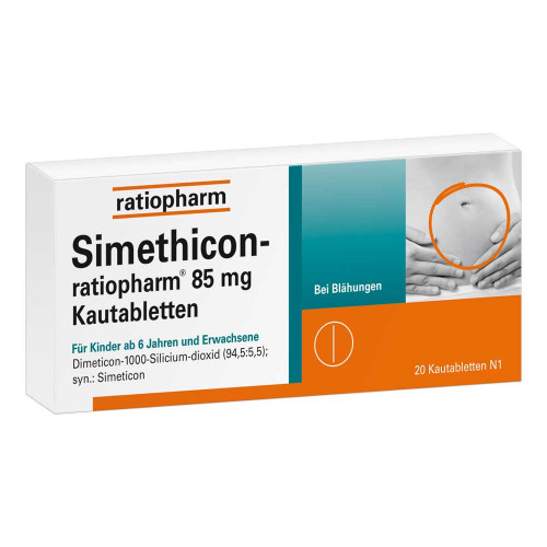 SIMETHICON-ratiopharm 85 mg Kautabletten