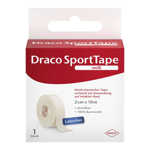 DRACO TAPEVERBAND 2 cmx10 m wei&szlig;