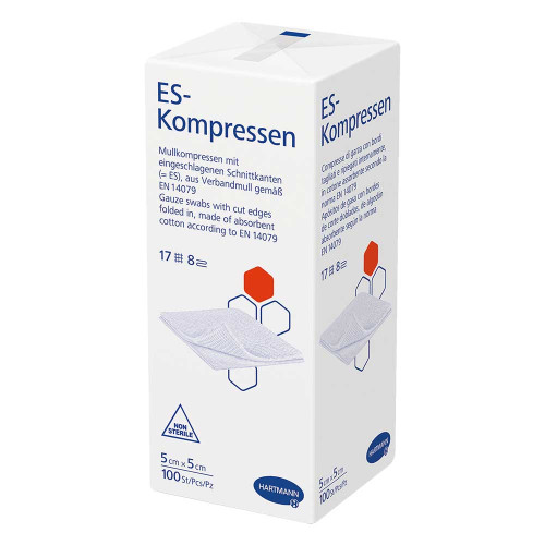 ES-KOMPRESSEN unsteril 5x5 cm 8fach