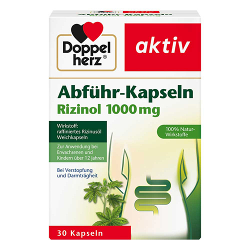 DOPPELHERZ Abf&uuml;hr-Kapseln Rizinol 1.000 mg