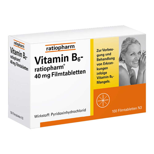 VITAMIN B6-RATIOPHARM 40 mg Filmtabletten