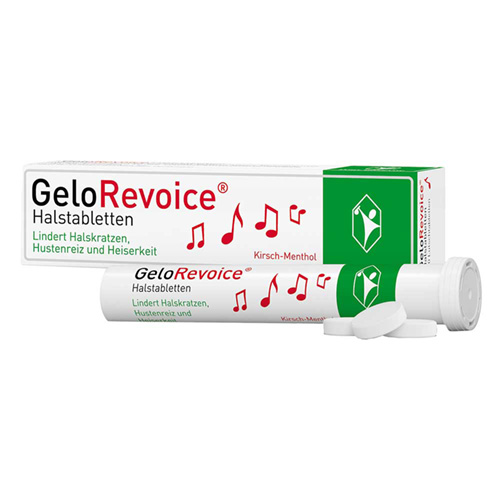GeloRevoice Halstabletten Kirsch-Menthol bei Heiserkeit & Stimmverlust
