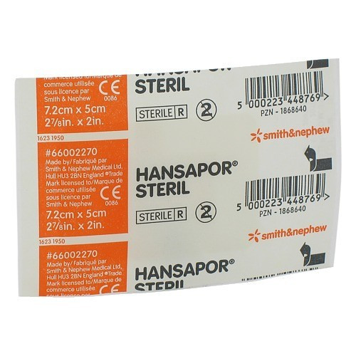 HANSAPOR steril Wundverband 5x7,2 cm