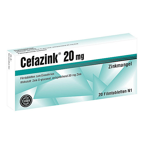 CEFAZINK 20 mg Filmtabletten