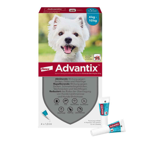 ADVANTIX Spot-on Lsg.z.Auftr.a.d.H.f.Hund 4-10 kg