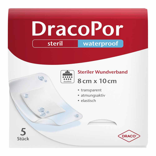 DRACOPOR waterproof Wundverband 8x10 cm steril
