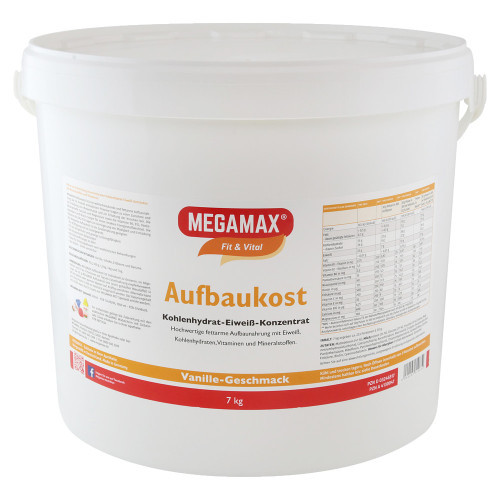 MEGAMAX Aufbaukost Vanille Pulver