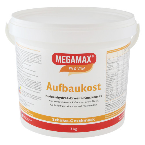 MEGAMAX Aufbaukost Schoko Pulver