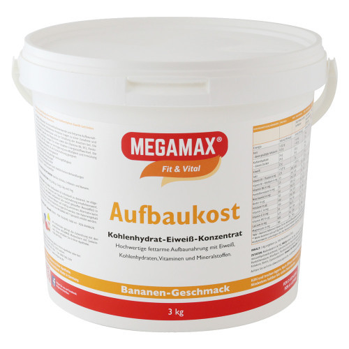 MEGAMAX Aufbaukost Banane Pulver