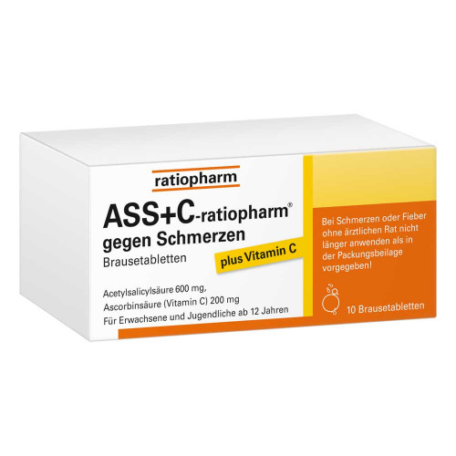 ASS + C-ratiopharm gegen Schmerzen Brausetabletten