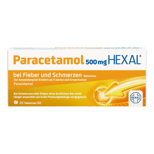 PARACETAMOL 500 mg HEXAL b.Fieber u.Schmerzen Tab.