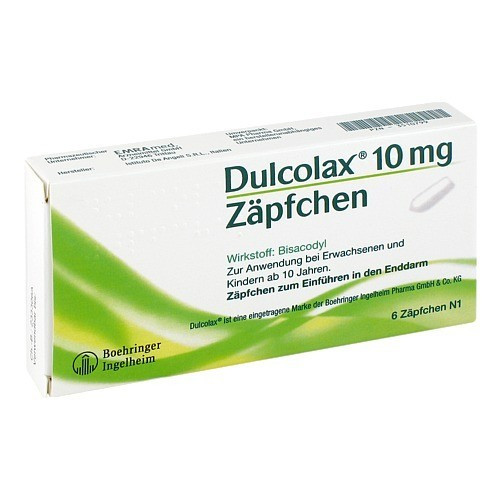 DULCOLAX 10 mg Z&auml;pfchen