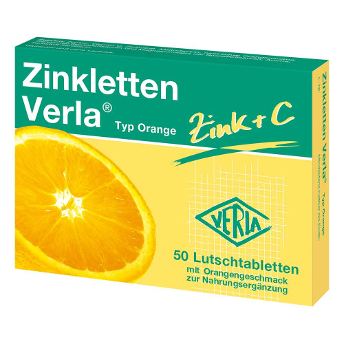 ZINKLETTEN Verla Orange Lutschtabletten