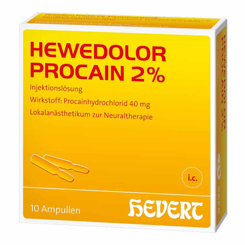 HEWEDOLOR Procain 2% Injektionsl&ouml;sung in Ampullen