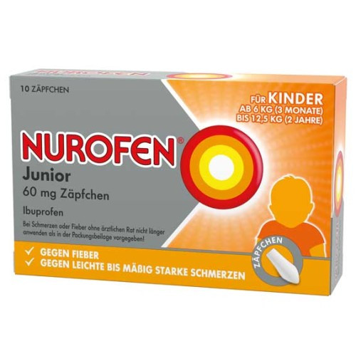 NUROFEN Junior 60 mg Z&auml;pfchen