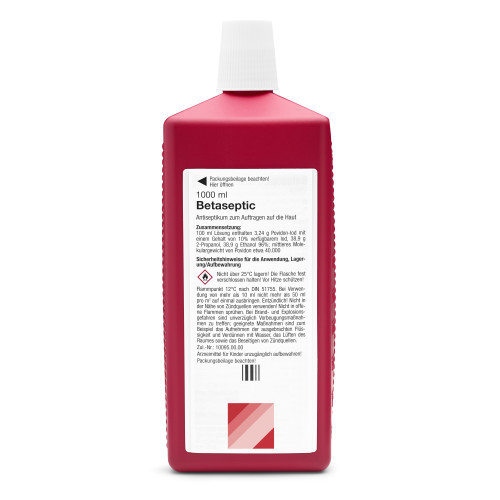 BETASEPTIC L&ouml;sung zur Anwendung auf der Haut
