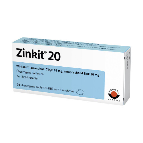 ZINKIT 20 &uuml;berzogene Tabletten