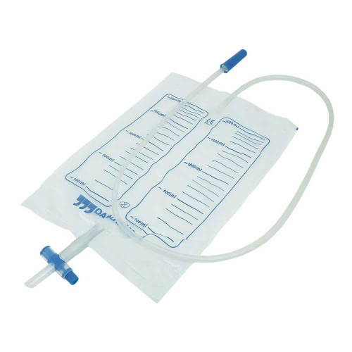 URINBEUTEL unsteril 2 l NRV m.Abl.Kreuzventil