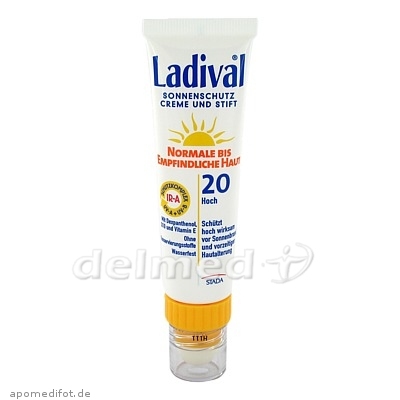 LADIVAL norm.bis empfindl.Haut Creme+Stift LSF20