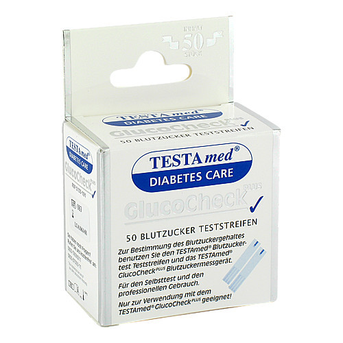 TESTAMED GlucoCheck Plus Blutzuckermessstreifen