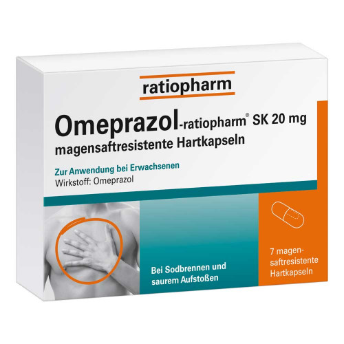 OMEPRAZOL-ratiopharm SK 20 mg magensaftr.Hartkaps.
