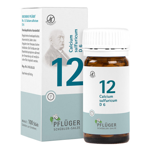 BIOCHEMIE Pfl&uuml;ger 12 Calcium sulfuricum D 6 Tabl.