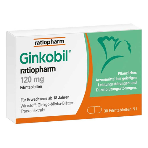 Ginkobil ratiopharm 120mg mit Ginkgo biloba