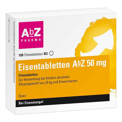 EISENTABLETTEN AbZ 50 mg Filmtabletten