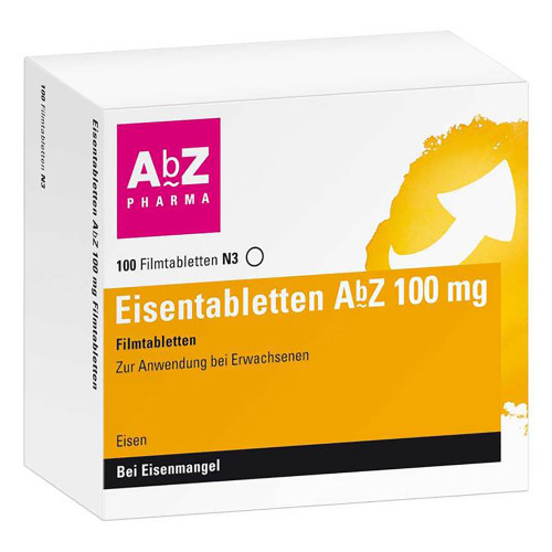 EISENTABLETTEN AbZ 100 mg Filmtabletten
