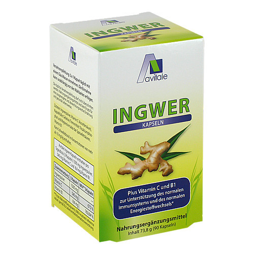 INGWER 500 mg Kapseln+Vitamin B1+C