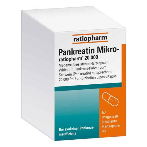PANKREATIN Mikro-ratio.20.000 magensaftr.Hartkaps.