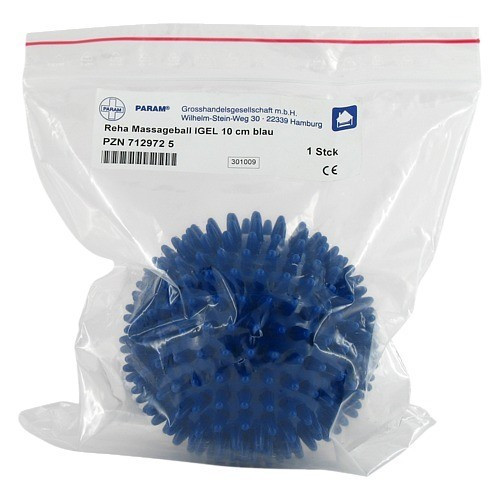 MASSAGEBALL Igel 10 cm blau