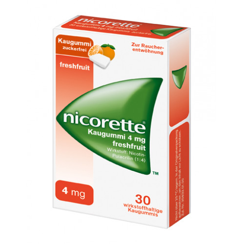 NICORETTE Kaugummi 4 mg freshfruit