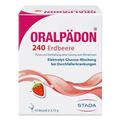 ORALP&Auml;DON 240 Erdbeere Btl. Pulver