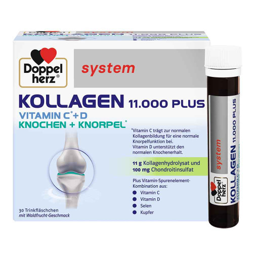 DOPPELHERZ Kollagen 11.000 Plus system Ampullen