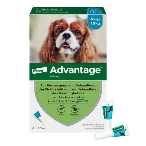 ADVANTAGE 100 L&ouml;sung f.Hunde 4-10 kg