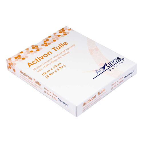 ACTIVON Tulle Honig Wundauflage 10x10 cm