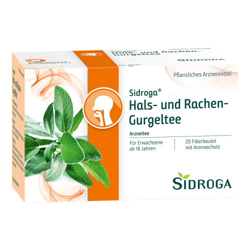 SIDROGA Hals- und Rachen-Gurgeltee Filterbeutel