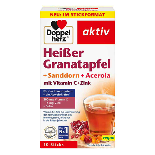 DOPPELHERZ hei&szlig;er Granatapfel+Sanddorn+Acerola
