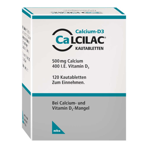 CALCILAC Kautabletten 500 mg/400 I.E.