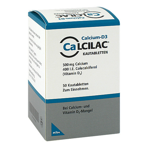 CALCILAC Kautabletten 500 mg/400 I.E.
