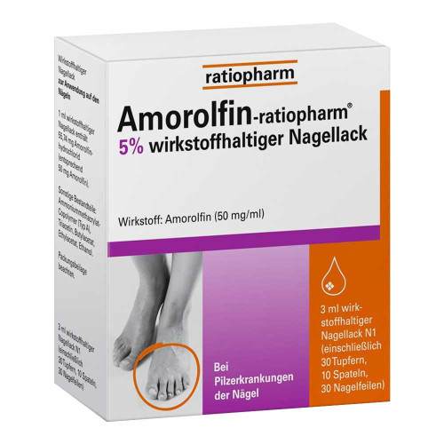 AMOROLFIN-ratiopharm 5% wirkstoffhalt.Nagellack